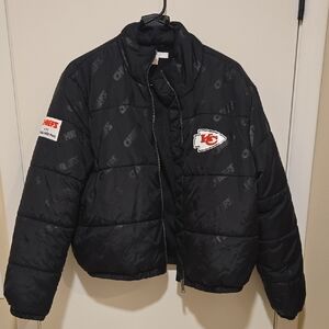 Women's Black Chiefs Puffer Jacket